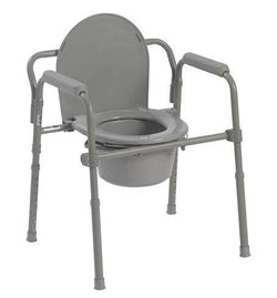 Folding Steel 3-in-1 Commode (Case of 4)