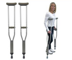 Blue Jay Walk With Me™ Aluminum Adjustable Crutches - Youth