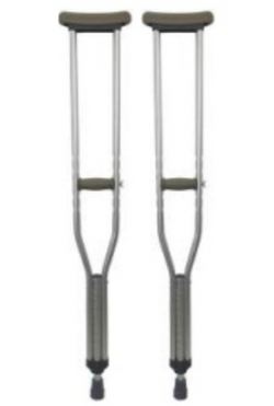 Blue Jay Walk With Me™ Aluminum Adjustable Crutches - Youth