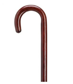 Elegant Mahogany Wood Cane - 3/4" X 36"